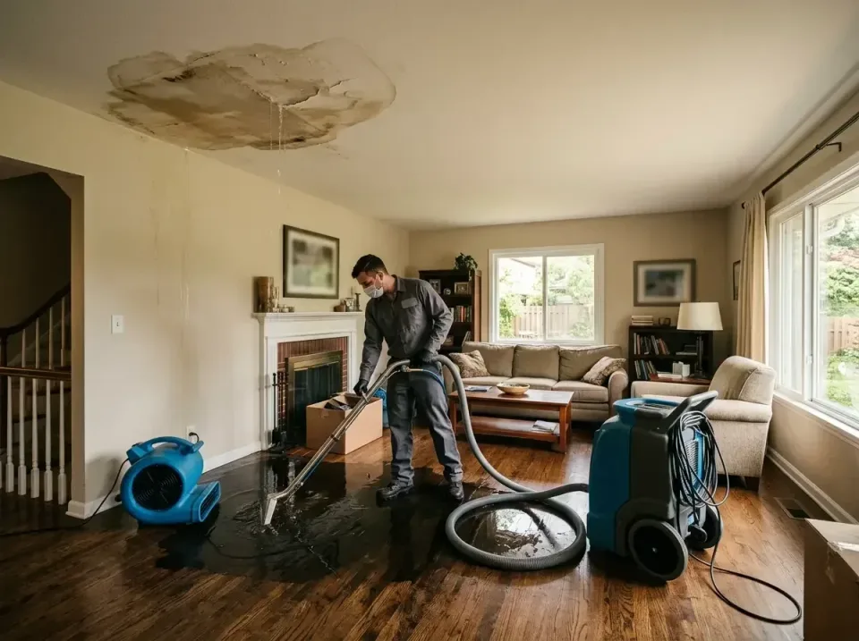 attic-pipe-burst-ceiling-drip-008 — frequently asked questions, Water Damage Restoration & Carpet Care in Stewartville, MN